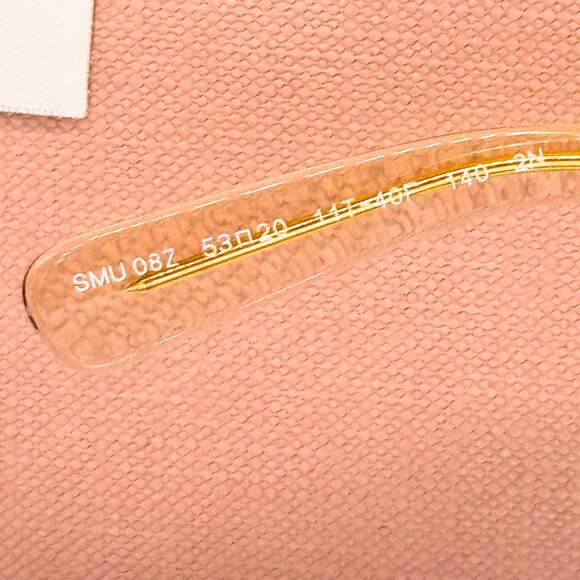 NEW MIU MIU SMU 08Z 11T40F SQUARE WOMEN SUNGLASSES MU08ZS NUDE EYEWEAR MU 08ZS - Picture 8 of 10